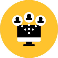 Computer Share Icon from Kameleon Pop Set
