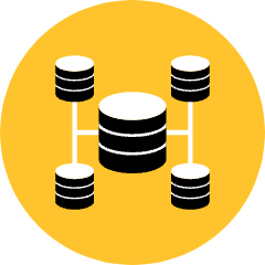 Databse Network Icon from Kameleon Pop Set