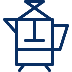 French Press Icon from Cyber Line Set