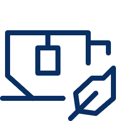 Tea Organic Icon from Cyber Line Set