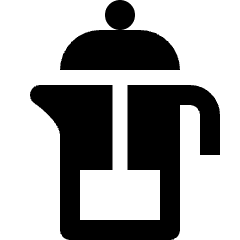 Coffee French Press Icon from Nova Solid Set