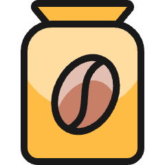 Coffee Bag Icon from Ultimate Colors Set