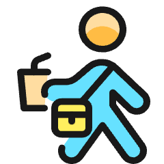 Coffee Delivery Icon from Ultimate Colors Set