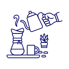 Coffee Making 1 1 Illustration from UX Line Set