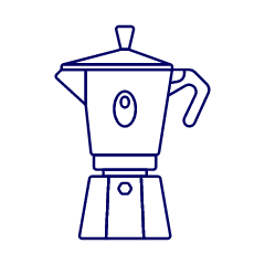 Coffee Stovetop Pot Illustration from UX Line Set