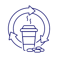 Ecosystem Friendly Cup Illustration from UX Line Set