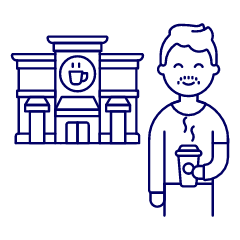 Takeaway Coffee 1 Illustration from UX Line Set