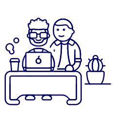 Work Desk 1 Illustration from UX Line Set