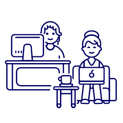 Work Desk Sofa 1 2 Illustration from UX Line Set