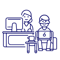 Work Desk Sofa 2 1 Illustration from UX Line Set