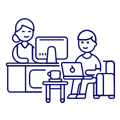 Work Desk Sofa 3 1 Illustration from UX Line Set