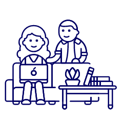 Work Living Room 4 Illustration from UX Line Set