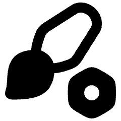 Brush Setting Bolt Nut Icon from Plump Remix Set