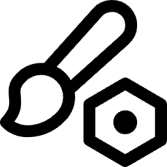 Brush Setting Bolt Nut Icon from Core Line Set