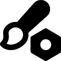 Brush Setting Bolt Nut Icon from Core Remix Set