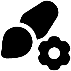 Brush Setting Gear Icon from Plump Solid Set