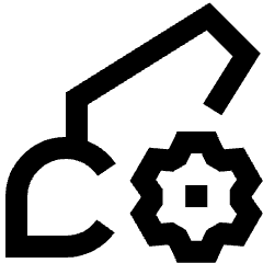 Brush Setting Gear Icon from Sharp Line Set