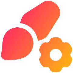 Brush Setting Gear Icon from Plump Gradient Set