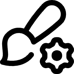 Brush Setting Gear Icon from Flex Line Set
