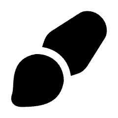 Brush Solo Icon from Plump Solid Set