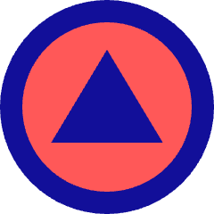 Color Triangle Icon from Sharp Pop Set