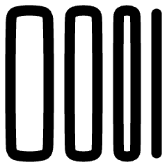 Gradient Color Icon from Plump Line Set