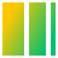 Gradient Color Icon from Sharp Gradient Set