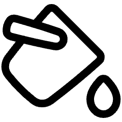 Paint Bucket Icon from Plump Line Set