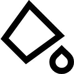 Paint Bucket Icon from Sharp Line Set