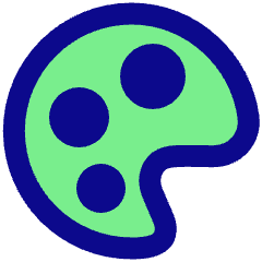 Paint Palette Icon from Plump Pop Set