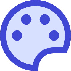 Paint Palette Icon from Sharp Duo Set