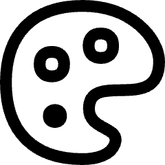 Paint Palette Icon from Flex Line Set