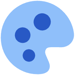 Paint Palette Icon from Plump Flat Set