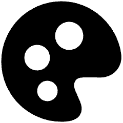 Paint Palette Icon from Plump Solid Set