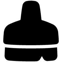 Paintbrush 1 Icon from Plump Solid Set