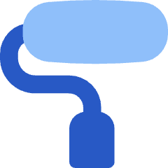 Roller Paintbrush Icon from Flex Flat Set