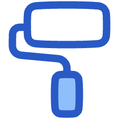 Roller Paintbrush Icon from Plump Duo Set