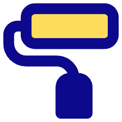 Roller Paintbrush Icon from Core Pop Set