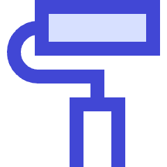 Roller Paintbrush Icon from Sharp Duo Set