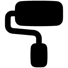 Roller Paintbrush Icon from Plump Solid Set