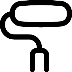 Roller Paintbrush Icon from Flex Line Set