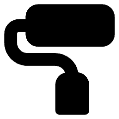 Roller Paintbrush Icon from Core Solid Set