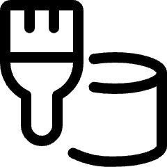 Color Bucket Brush Icon from Ultimate Regular Set