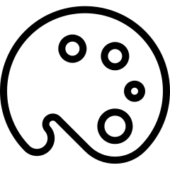 Color Painting Palette Icon from Ultimate Light Set