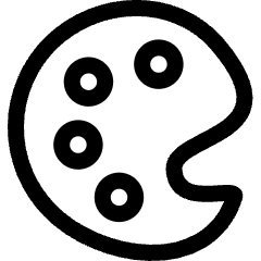 Color Painting Palette Icon from Ultimate Regular Set