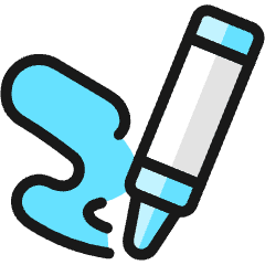 Color Tube Painting Icon from Ultimate Colors Set