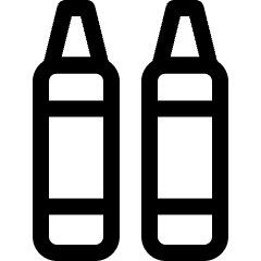 Color Tubes Icon from Ultimate Regular Set