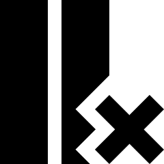 Delete Column Icon from Sharp Solid Set