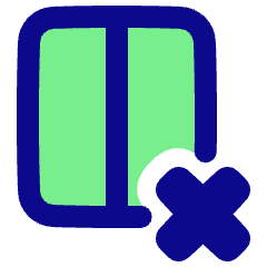 Delete Column Icon from Plump Pop Set