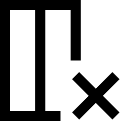 Delete Column Icon from Sharp Line Set
